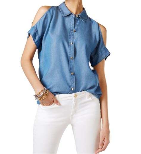 michael by michael kors women button down shirts